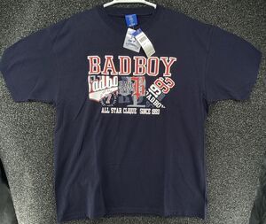 Vintage NWT Bad Boy Athletics Graphic T Shirt Mens XL Navy Blue Made USA 90s
